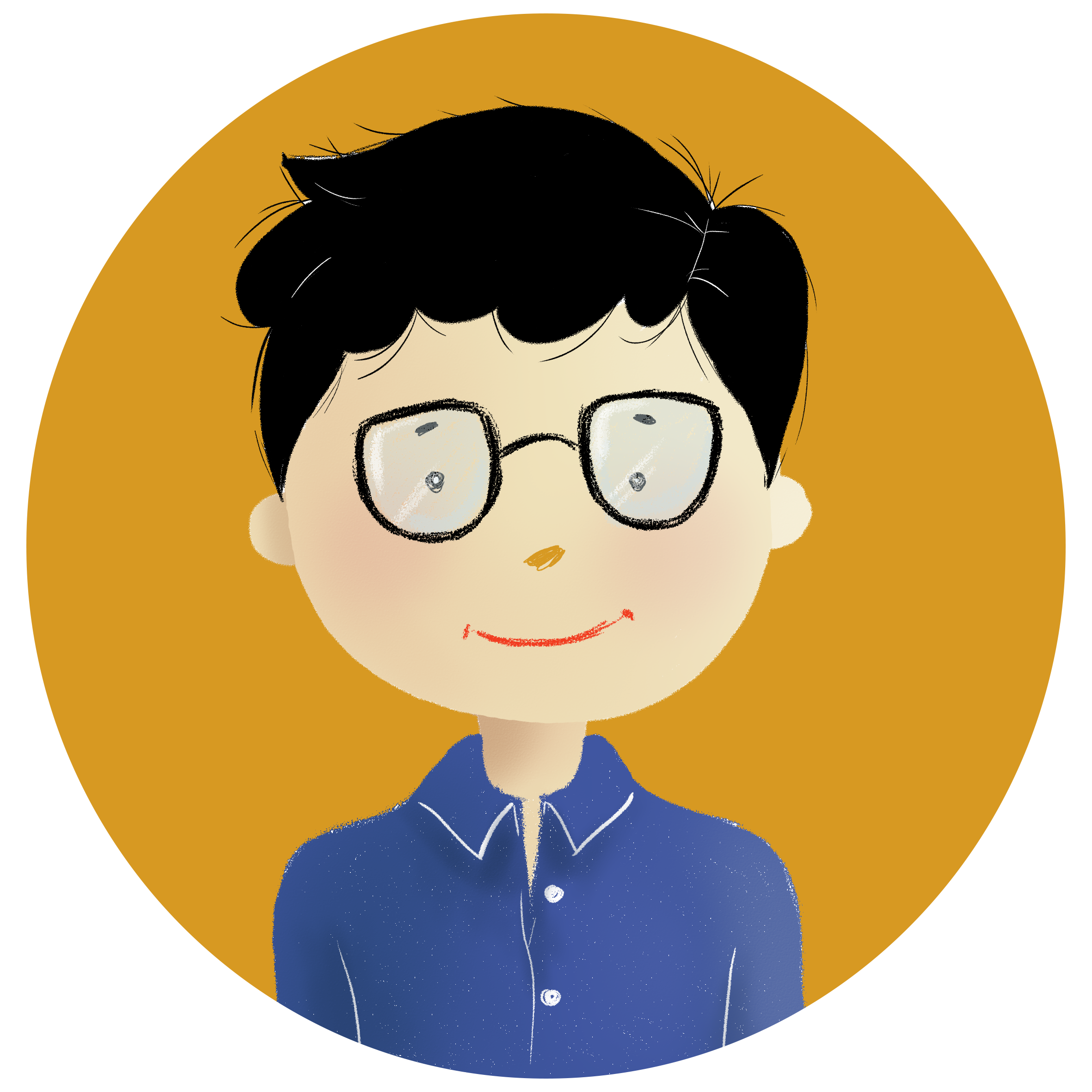 hinuha logo photoshop illustrator graphic design and web development Dublin Filipino word self portrait boy with glasses vector art